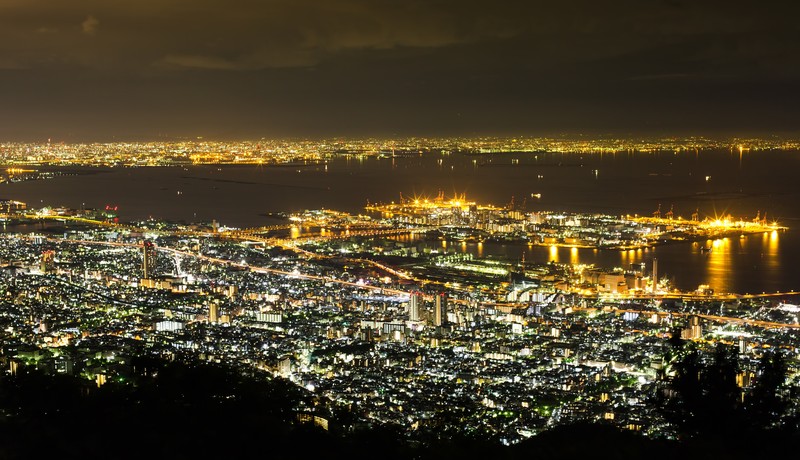 神戸市の夜景