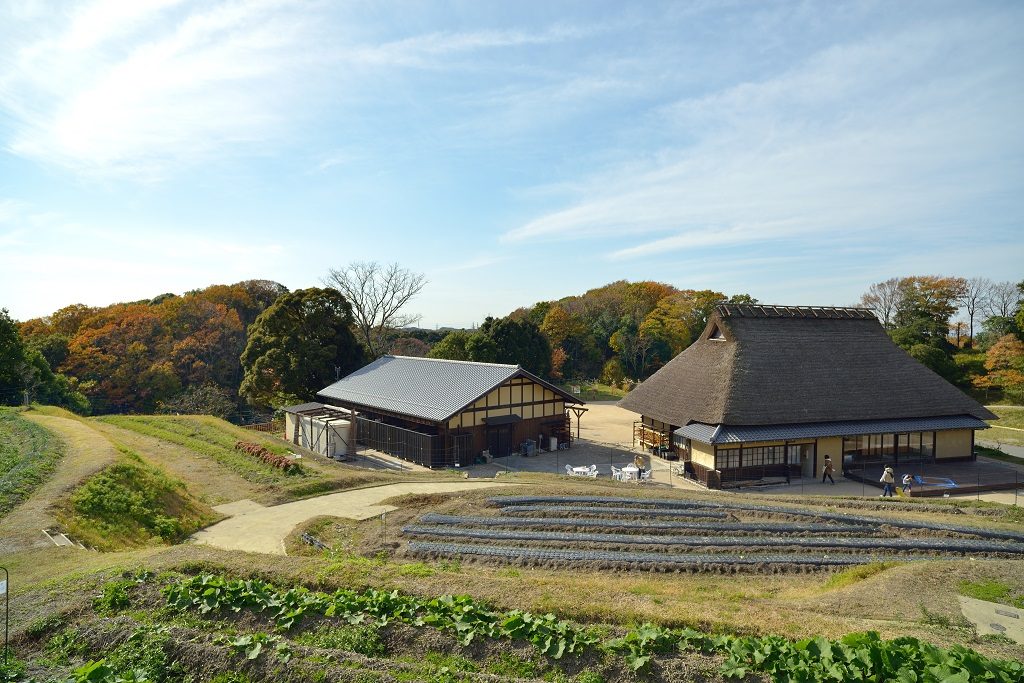 神戸地区　あいな里山公園　白拍子の家　遠景